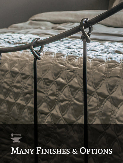 Urban Forge Rose Bud Wrought Iron Bed