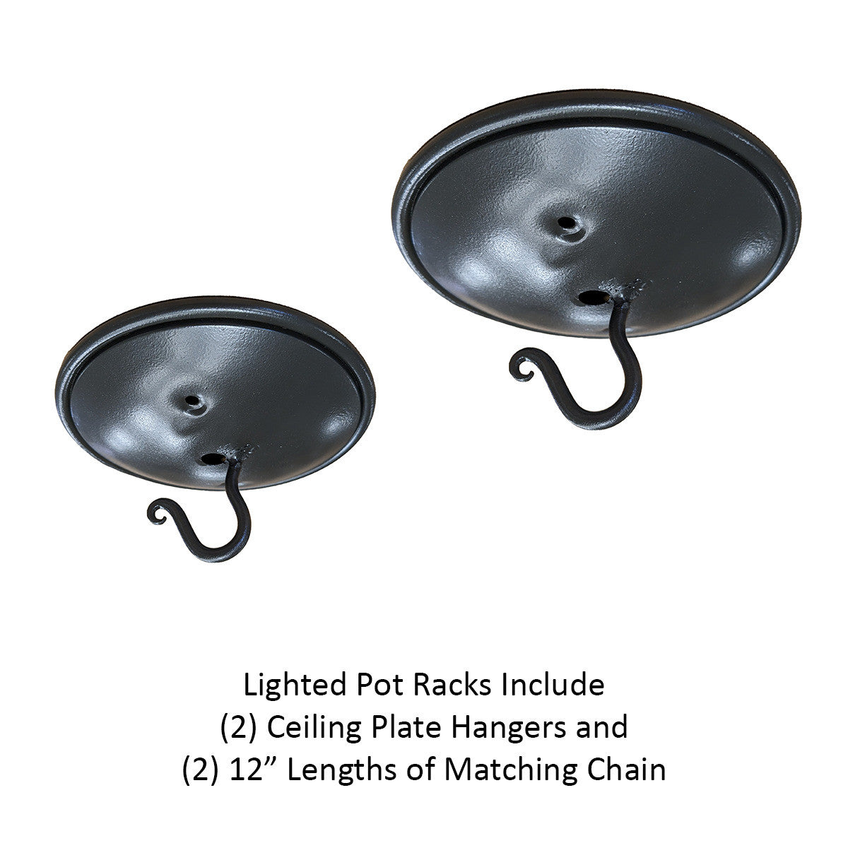Urban Forge Dutch Oval Hand-Forged Iron Pot Rack