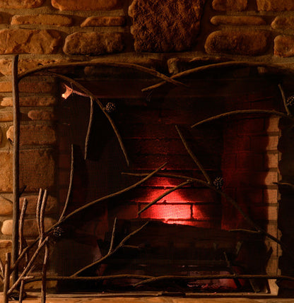 Urban Forge Evergreen Iron Single Panel Fire screen
