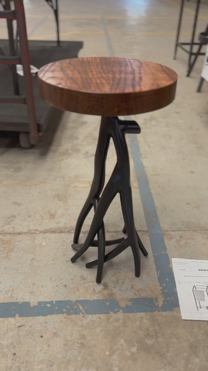 Driftwood Iron Accent Table