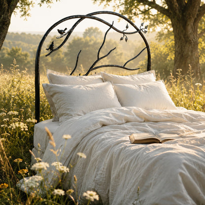 Forest Archway Hand-Forged Iron Bed
