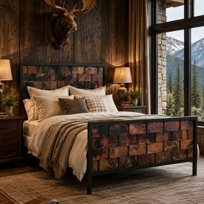 Westfork Iron and Hand Fired Copper Bed